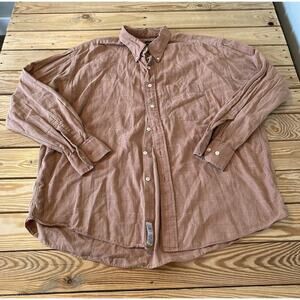 Vintage Gitman Brothers Button Down Shirt Size XL Men’s Brown Long Sleeve